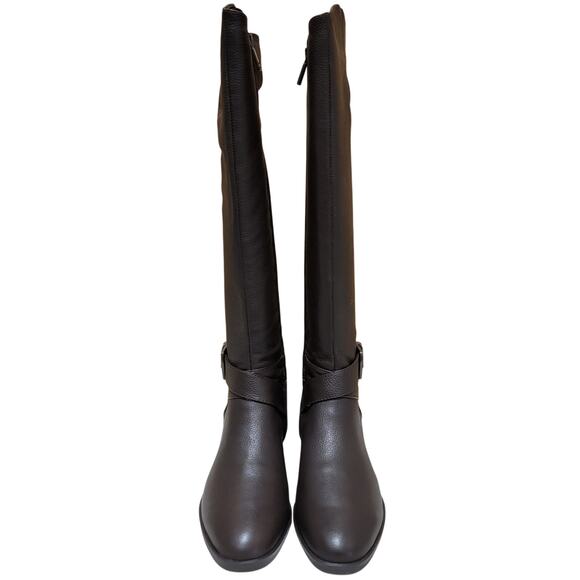 Kenneth Cole Women Branden Knee High Riding Boots Size US 5.5M Chocolate Brown - Picture 4 of 7